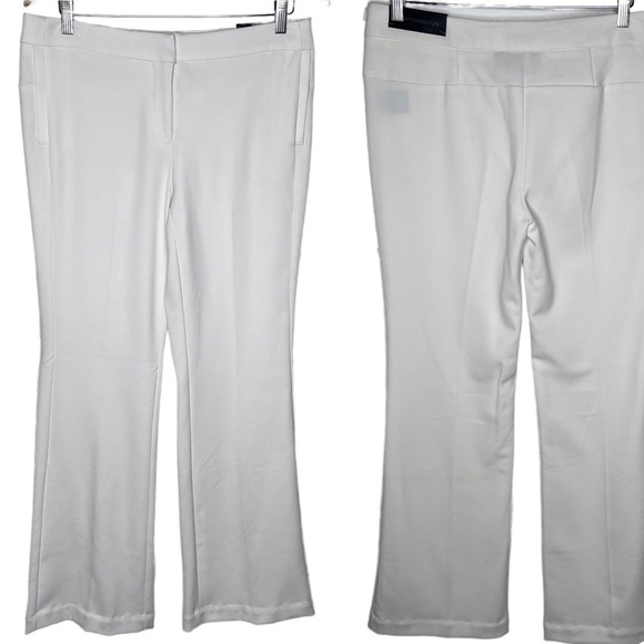 Worthington Modern Fit High Rise Straight Leg Trouser Slacks 8 NWT White - Picture 2 of 15